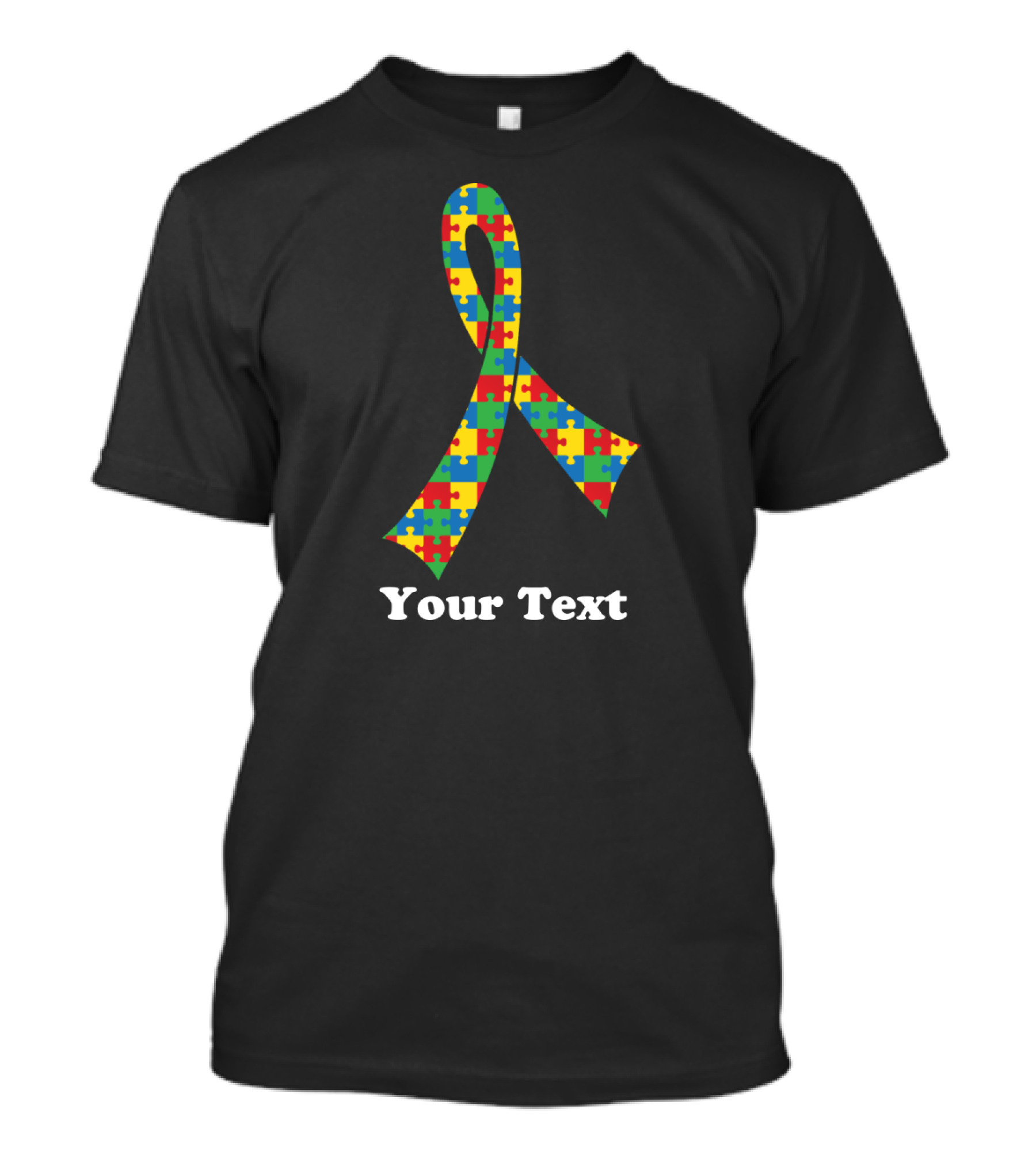 Your Text Autism Spectrum Puzzle T-Shirt