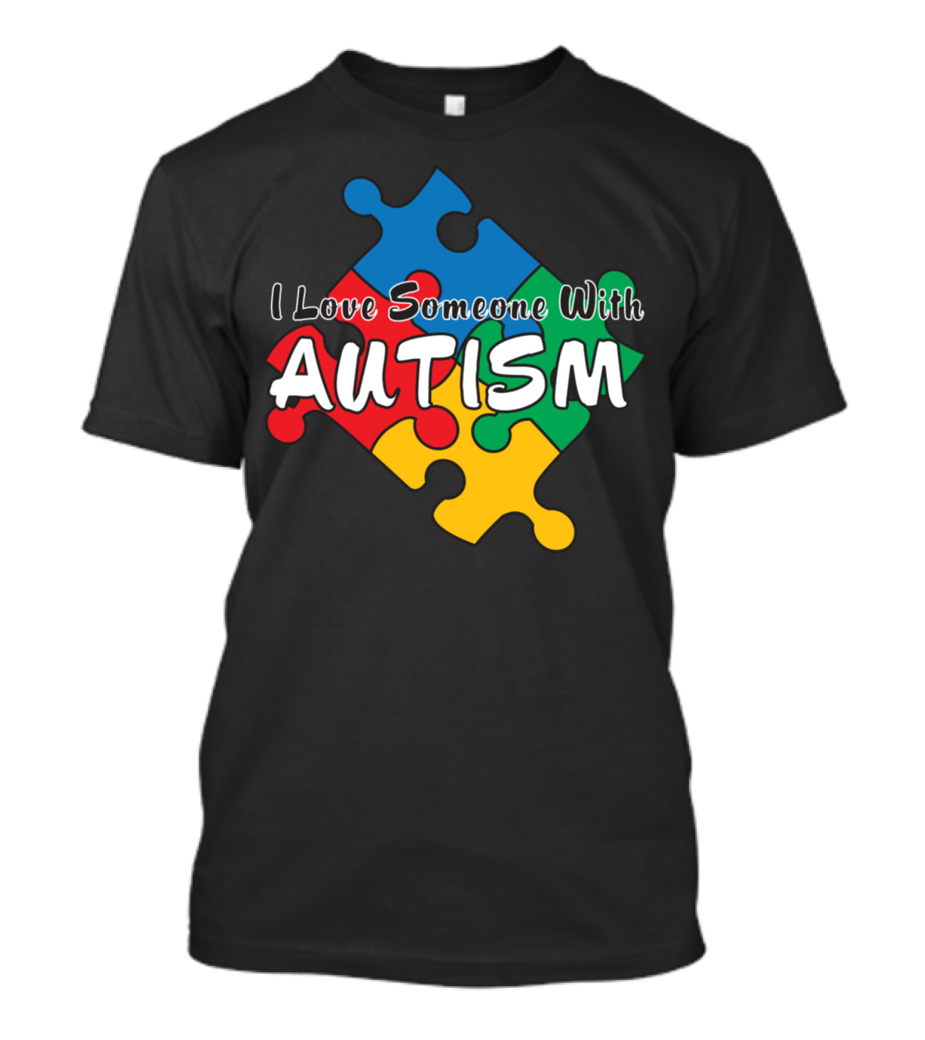 I Love Someone With Autism Puzzle Piece T-Shirt