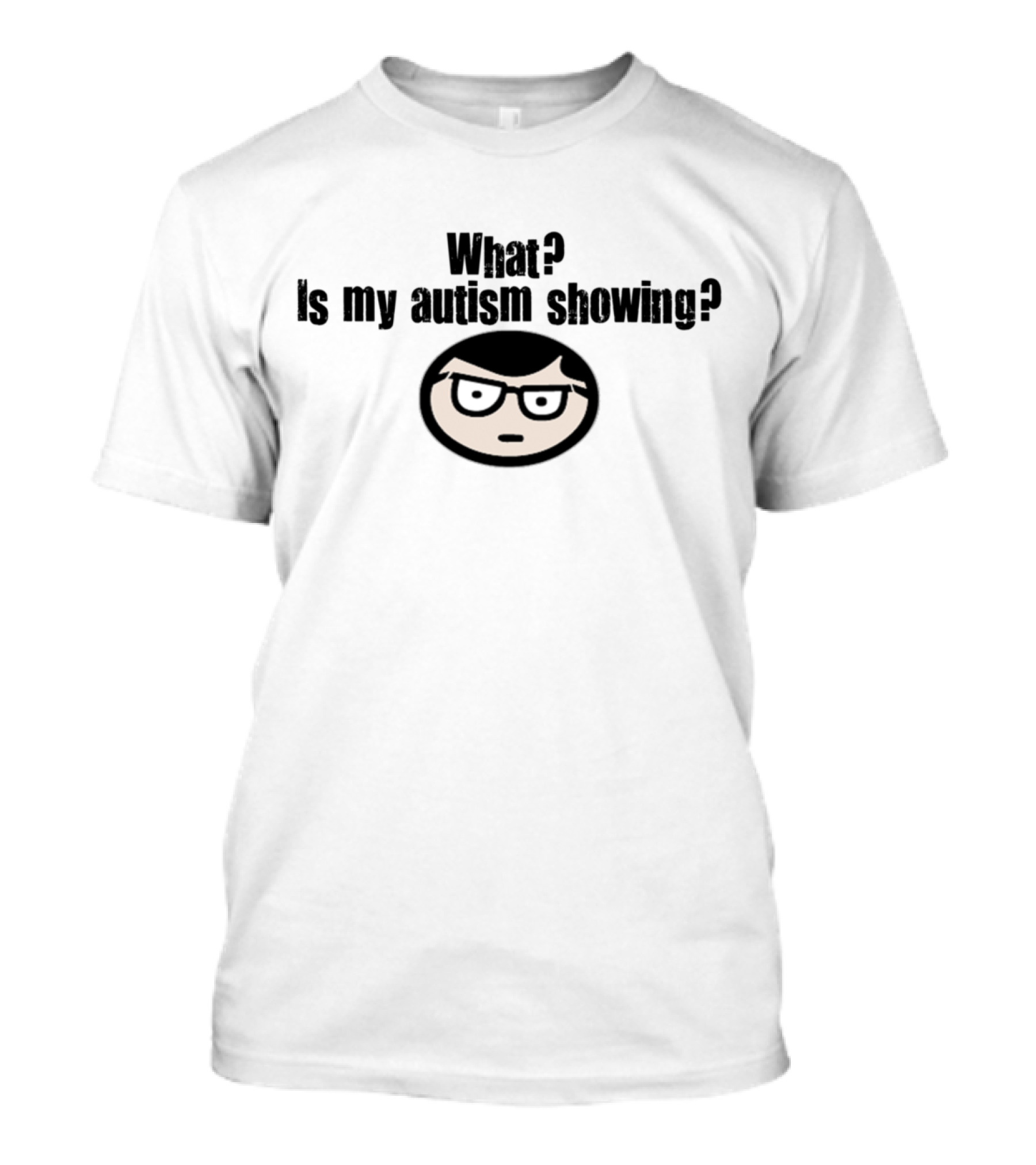 What Is My Autism Showing Boy Cartoon Face T-Shirt