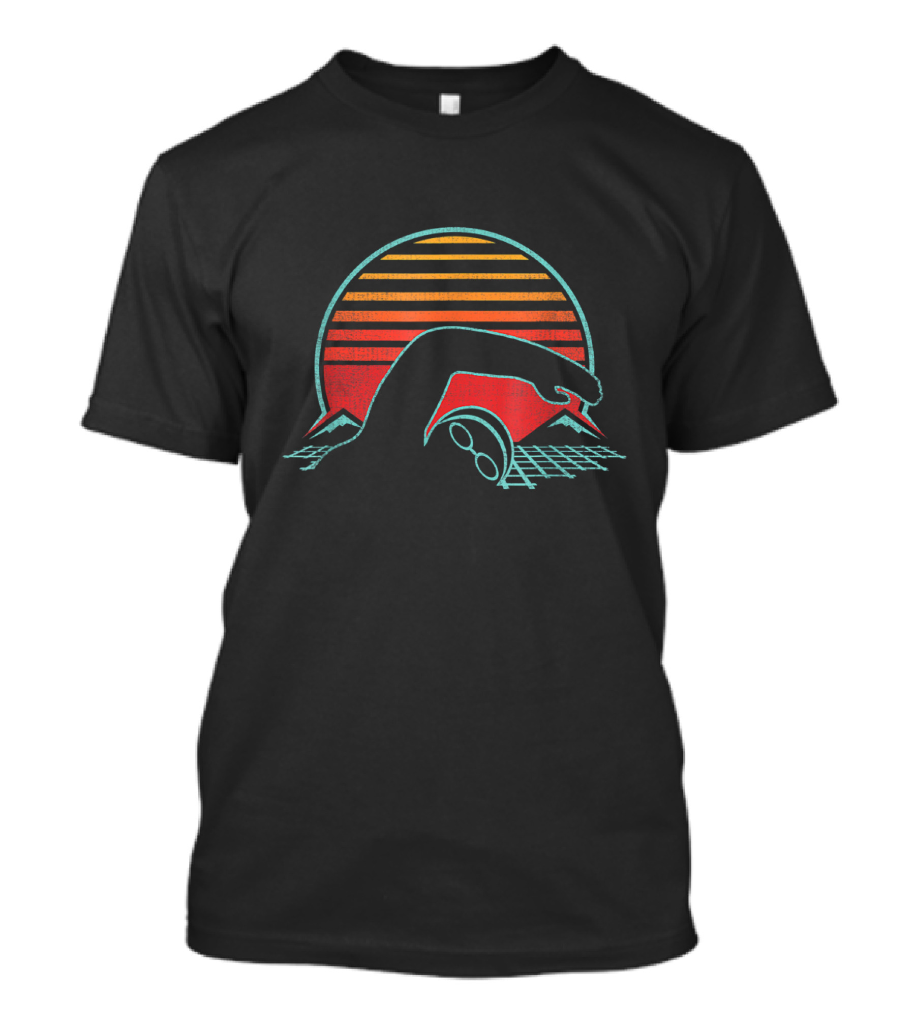 Swimming Retro 80s Style Vintage Sun Swimmer T-Shirt