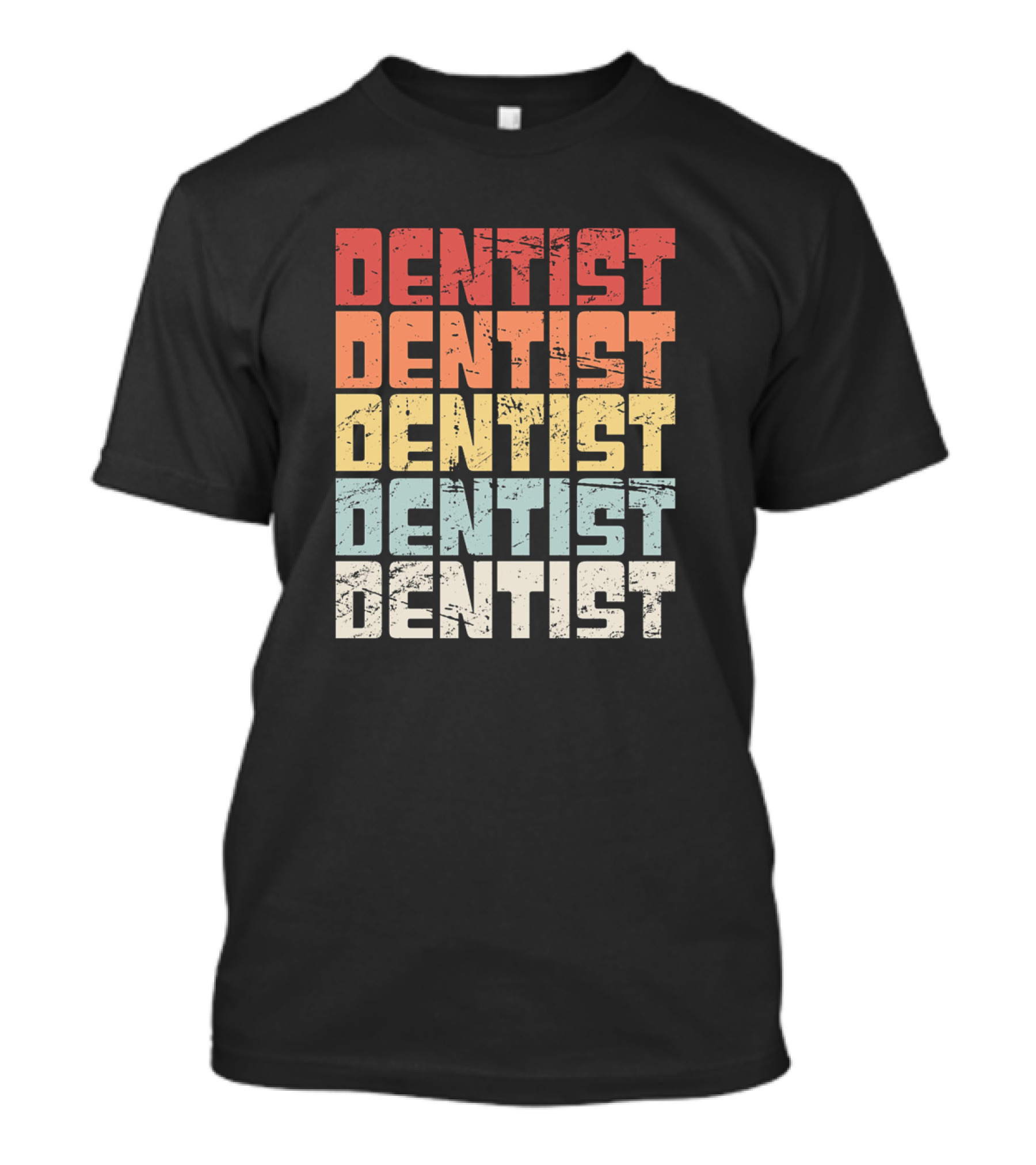 Retro Vintage 70s DENTIST Repeated T-Shirt