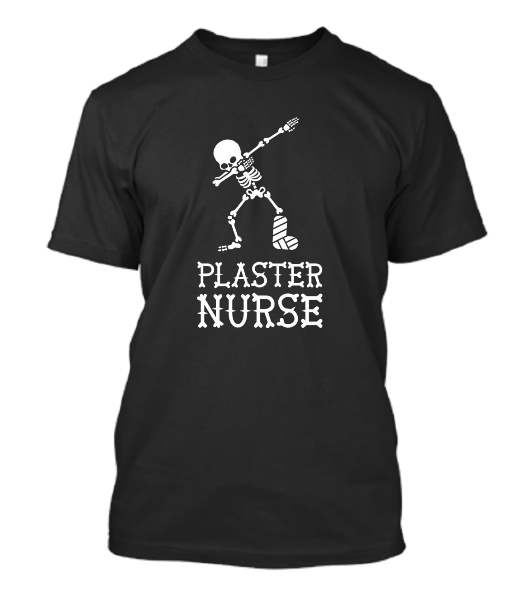 Plaster Nurse Dabbing Skeleton T-Shirt