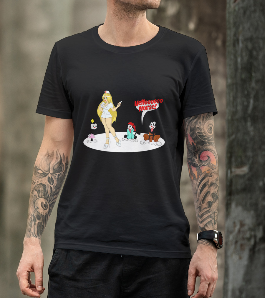Hellooooo Nurse Animaniacs Wakko Dot Yakko T-Shirt
