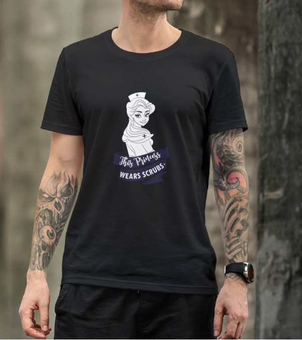 Nurse Belle This Princess Wears Scrubs T-Shirt
