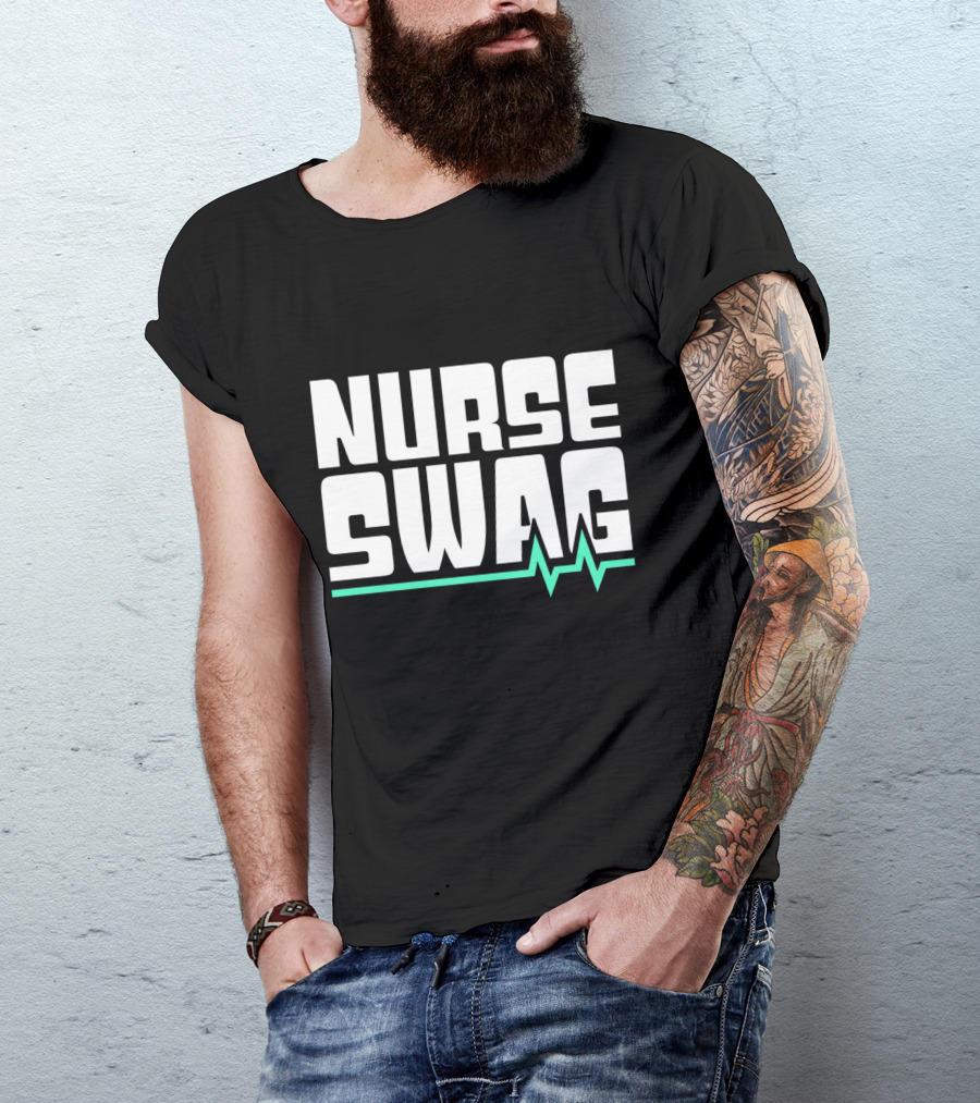 Nurse Swag EKG Pulse Line T-Shirt