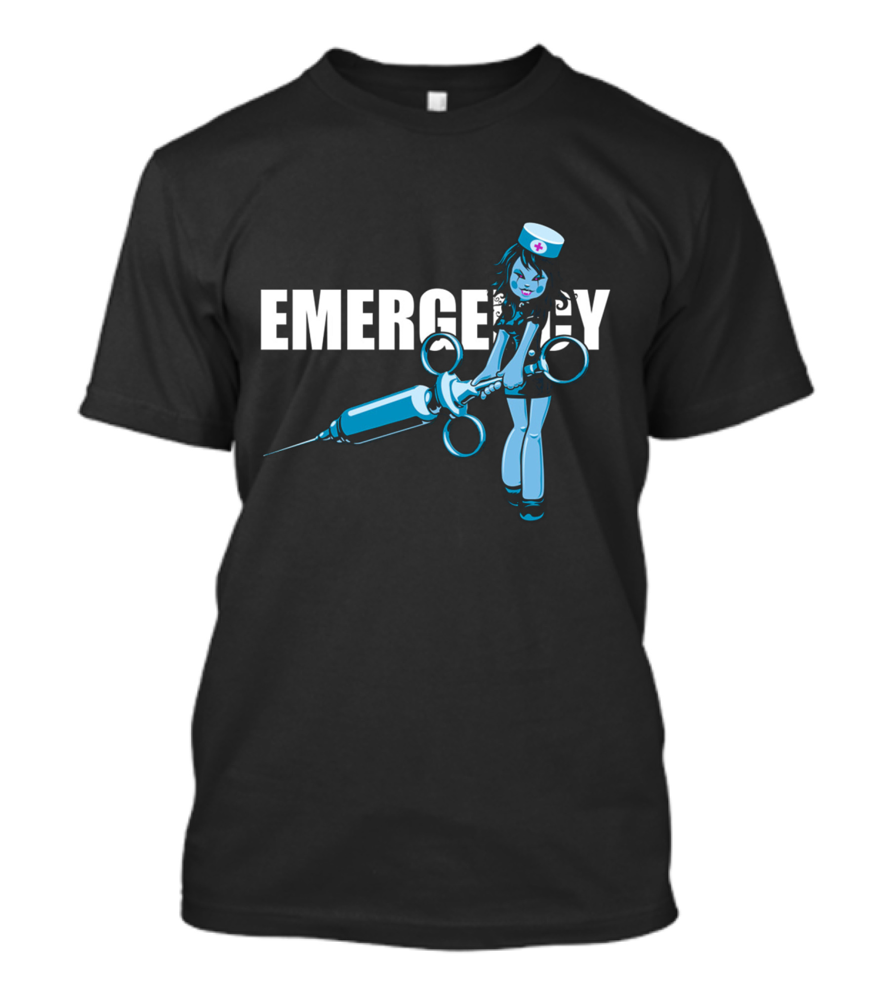 EMERGENCY Psychopathic Nurse With Giant Syringe T-Shirt