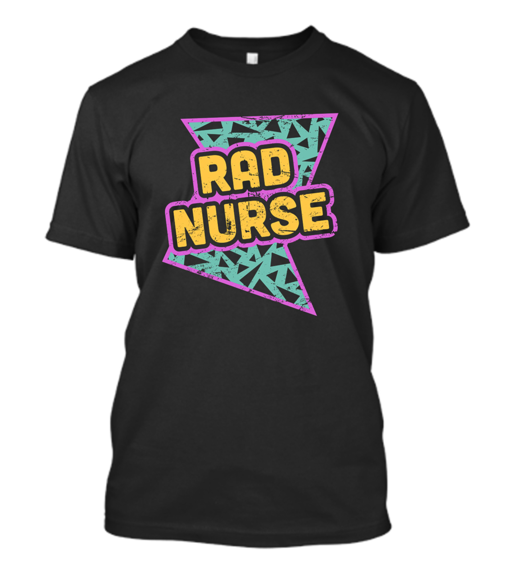 Rad Nurse Retro 90s Bold Geometric T-Shirt