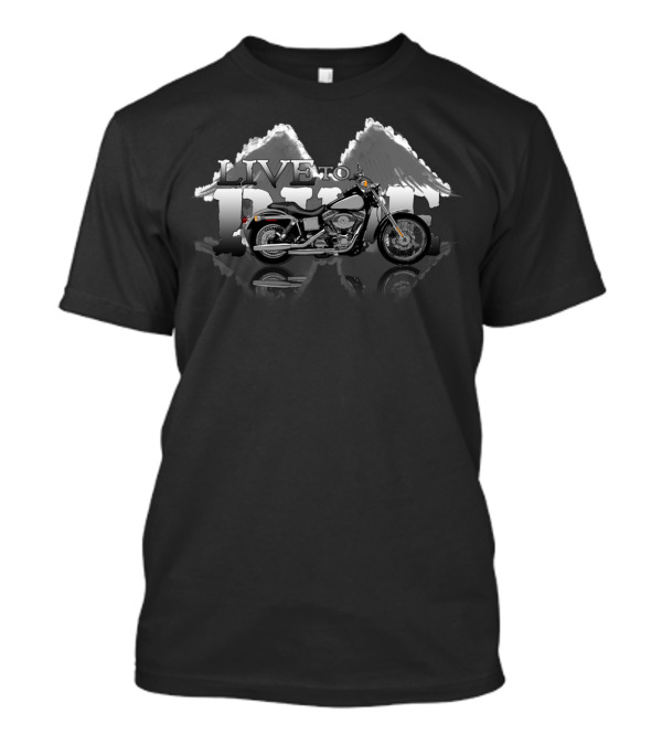 LIVE To RIDE Motorcycle Adventure In The Mountains T-Shirt
