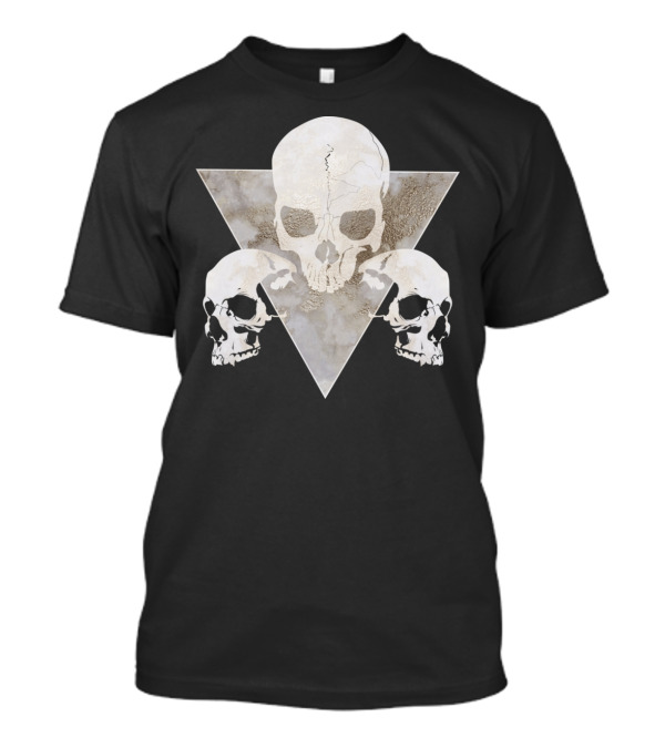 Marble Skulls Triangular Formation T-Shirt