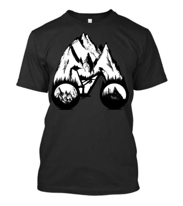 Mountain Adventure New Enduro Bicycle Hillscape T-Shirt