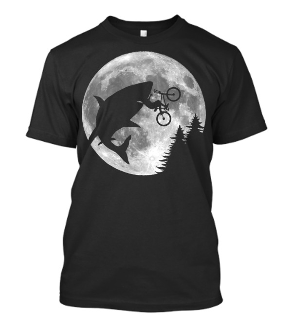 Sharks In The Sky Bicycle Moon T-Shirt