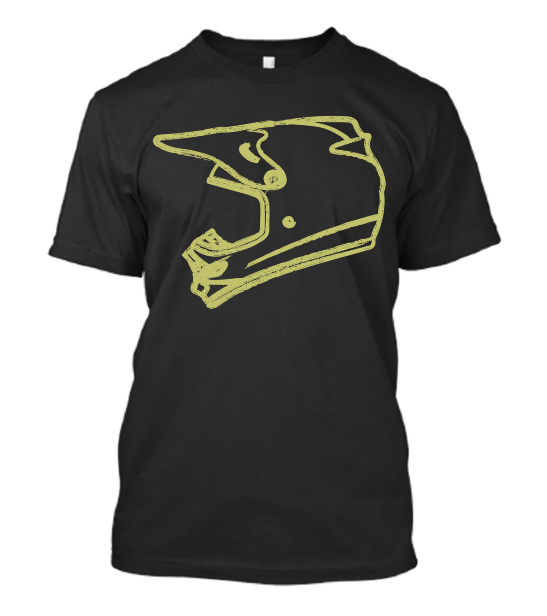 Mountain Bike Trail Helmet Sketch T-Shirt