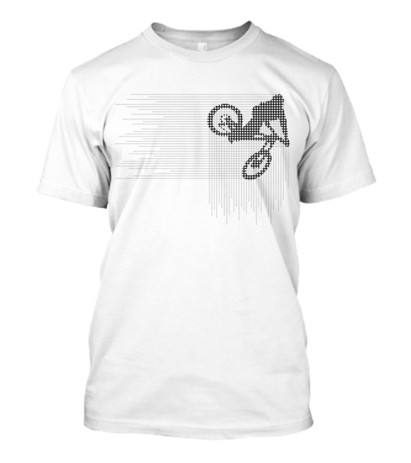 Whip Contest BMX Rider Pixel Art In Motion T-Shirt
