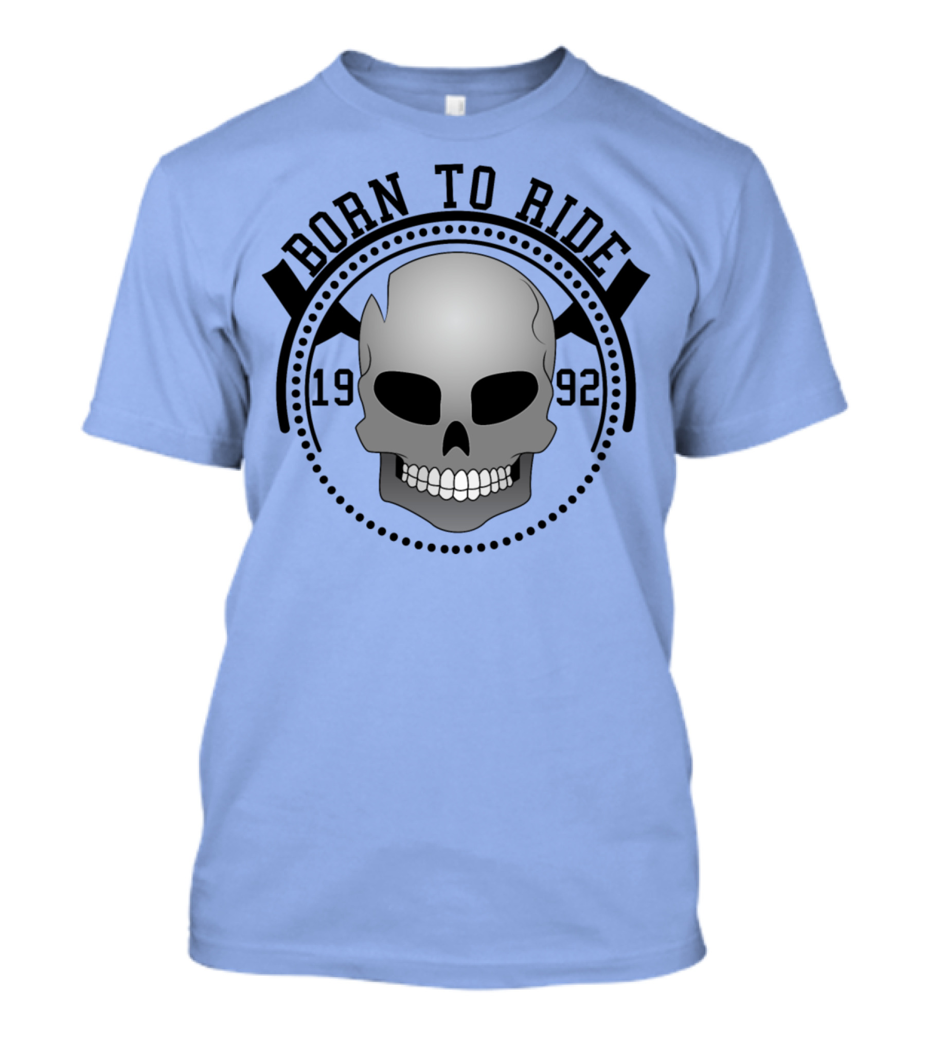 Born To Ride Skull 1992 T-Shirt