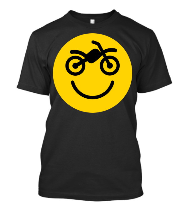 Happy Smiley Motorcycle Motocross Off The Road 2 T-Shirt