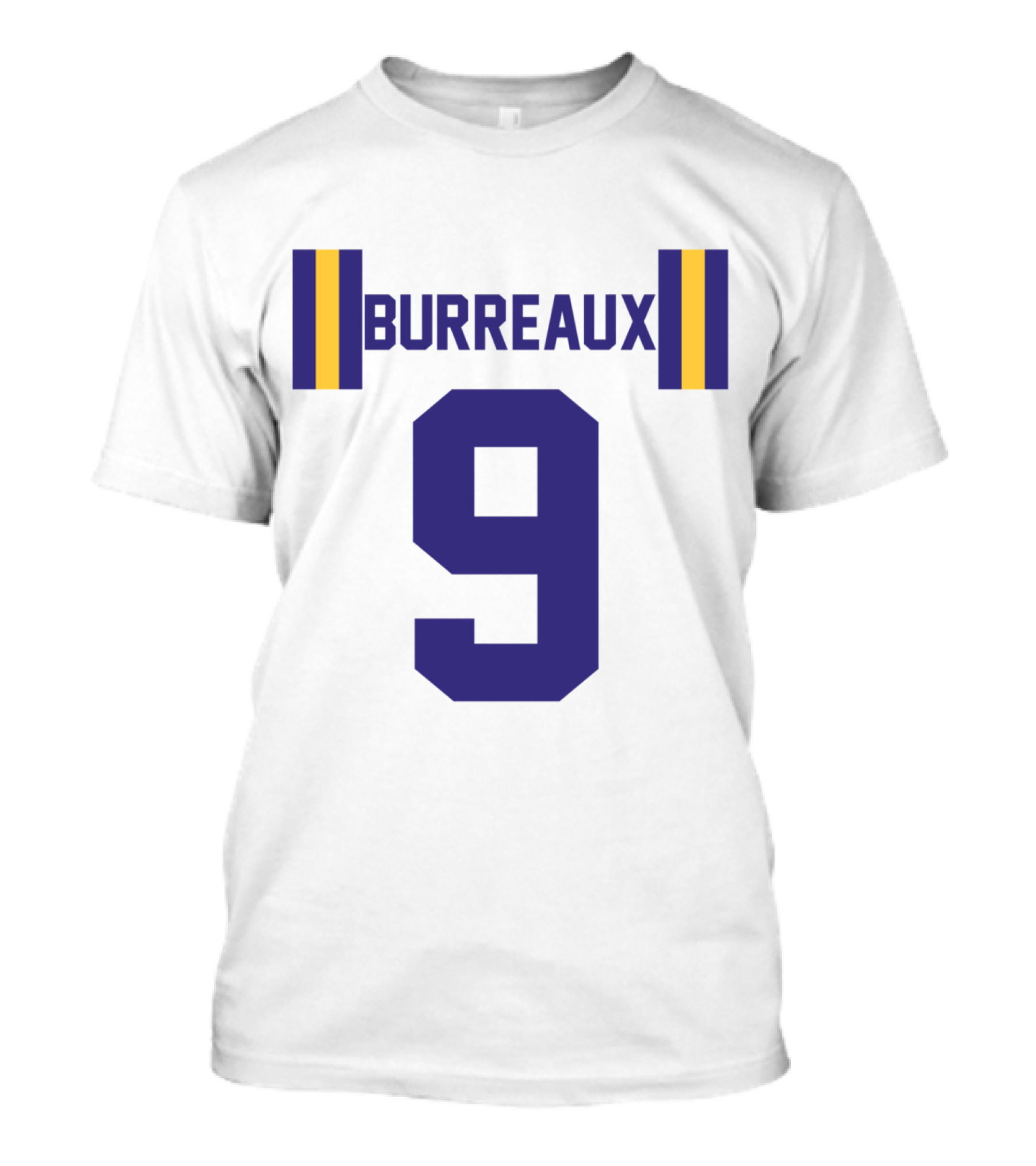 BURREAUX Number 9 Stripes Back Only T-Shirt