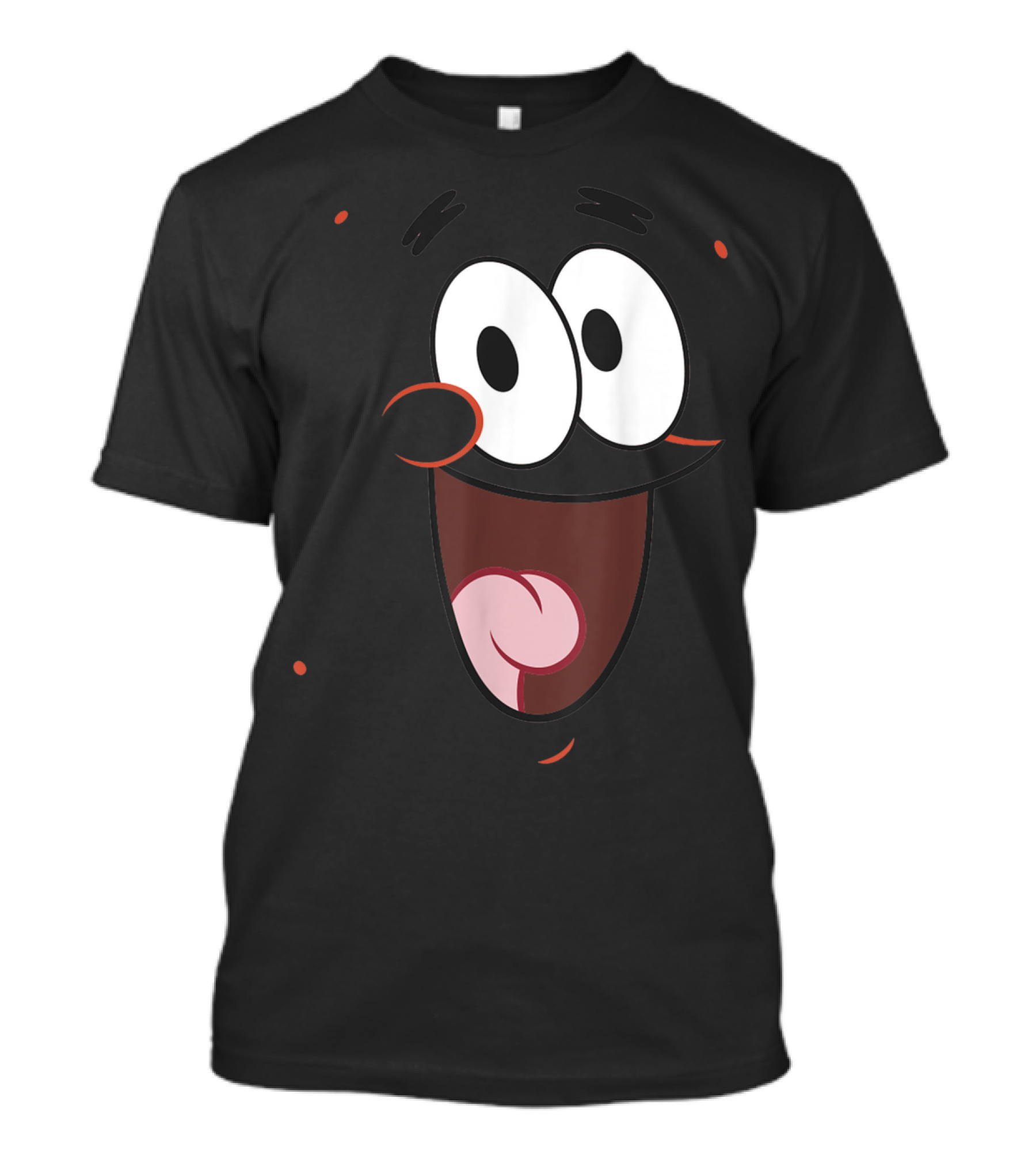 SpongeBob SquarePants Patrick Star Funny Expression Face T-Shirt