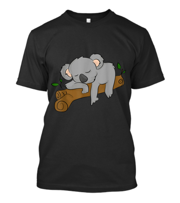 Adorable Sleeping Koala Bear Lazy Animal Lover T-Shirt