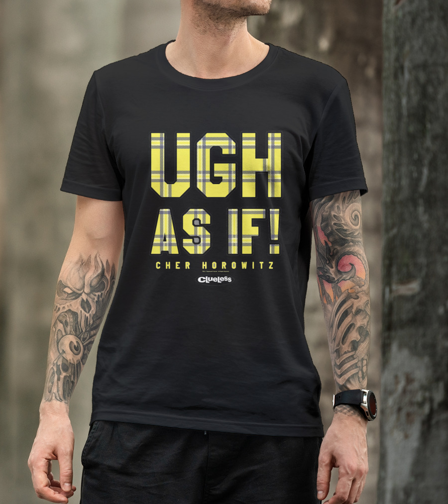 Clueless Ugh As If Cher Horowitz Yellow Plaid T-Shirt