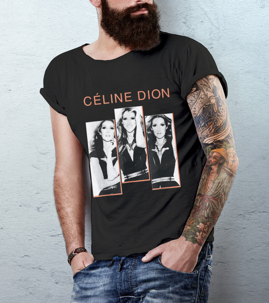 Céline Dion Monochrome Portraits Trio T-Shirt