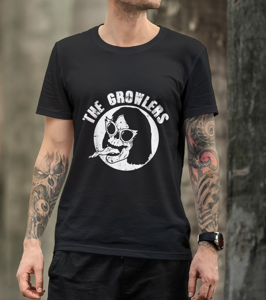 The Growlers Pop Music Skull With Sunglasses T-Shirt