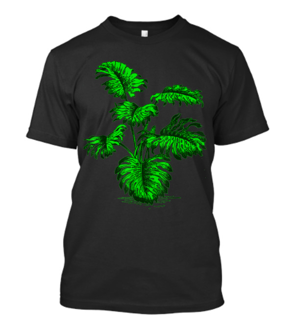 Monstera Deliciosa Botanical Houseplant Gardening Display T-Shirt