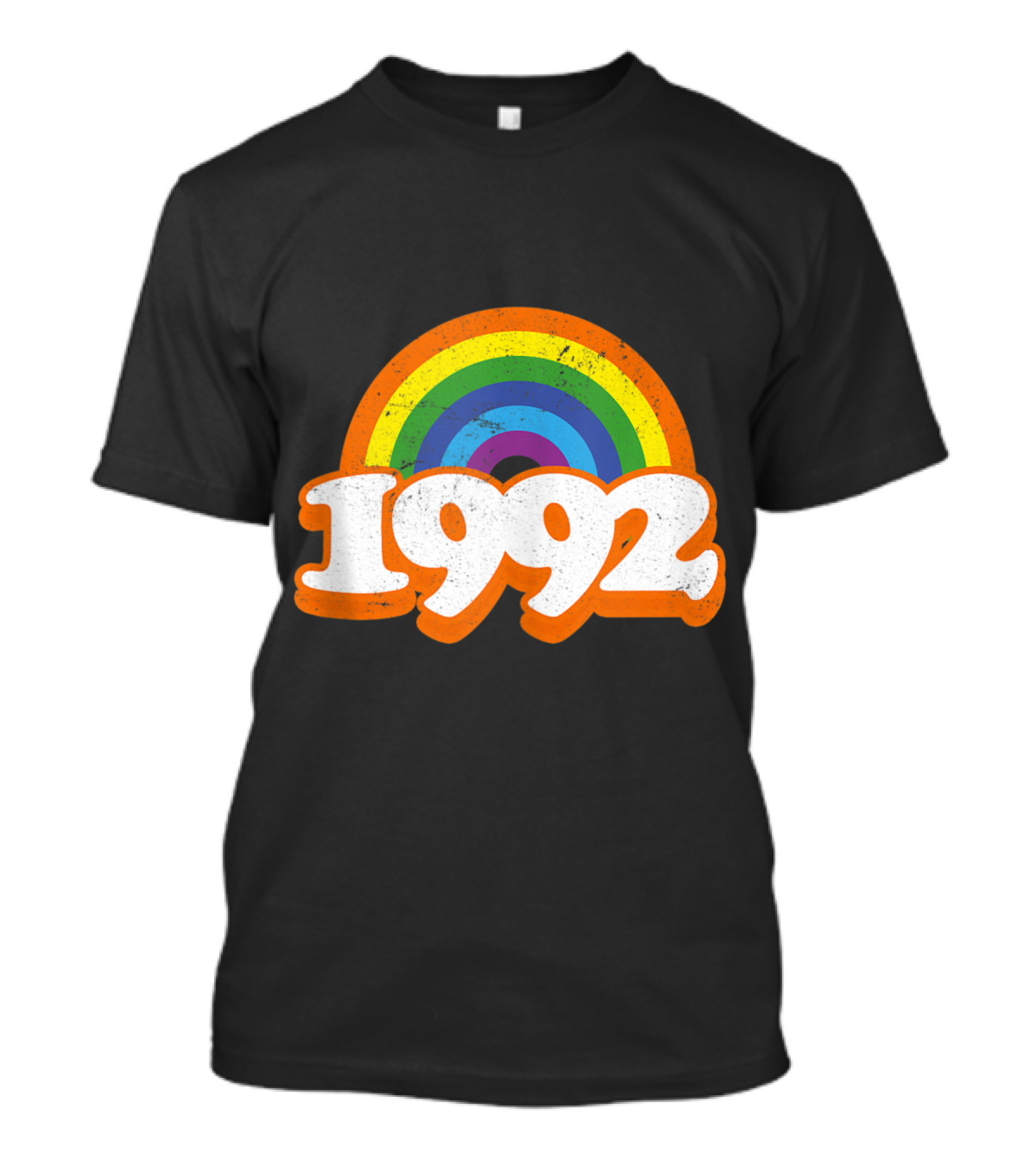 Vintage Rainbow 1992 Reunion College High School Class Of 92 T-Shirt
