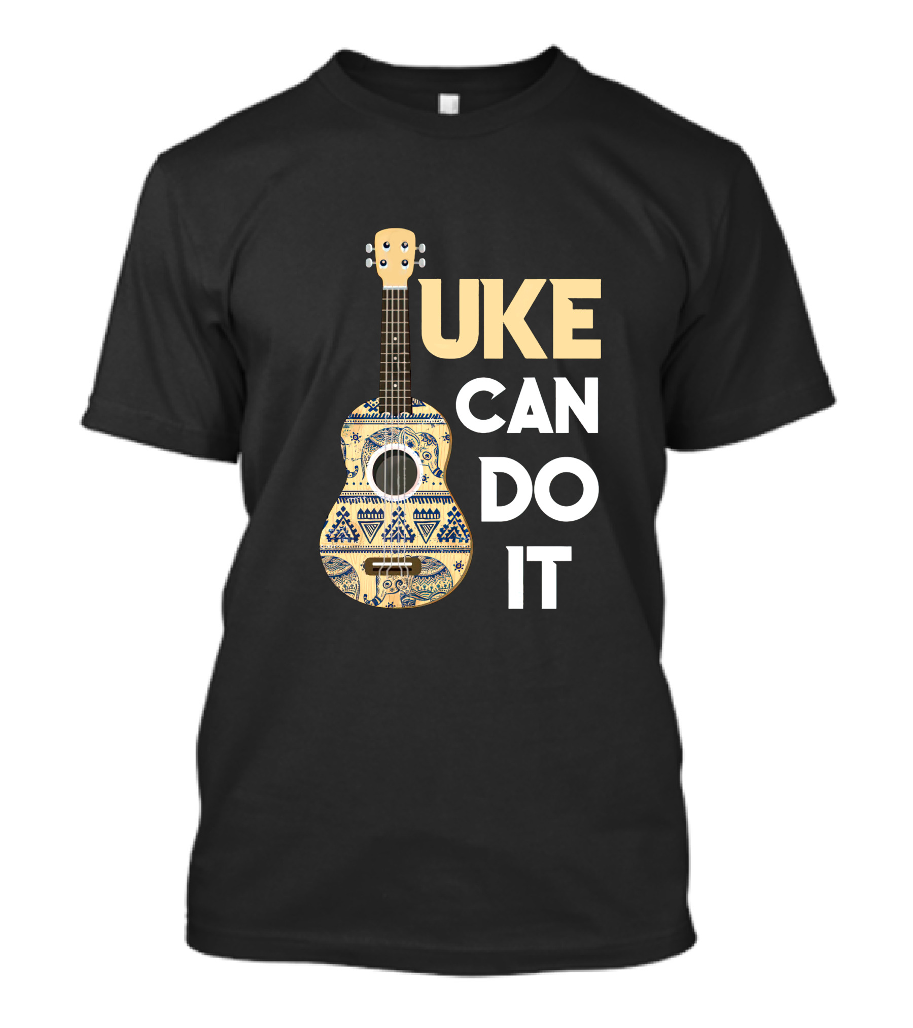 Uke Can Do It Ukulele Guitar Lover Decorative T-Shirt
