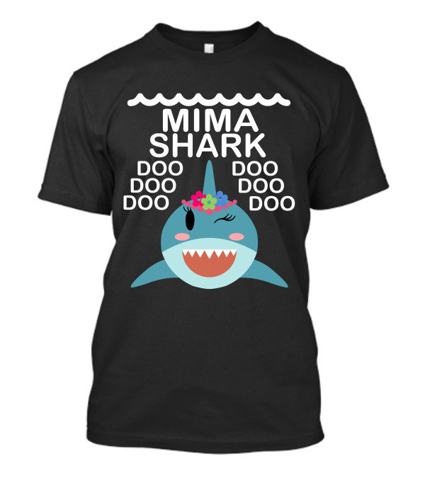 Mima Shark Doo Doo Doo Matching Family Shark Family T-Shirt