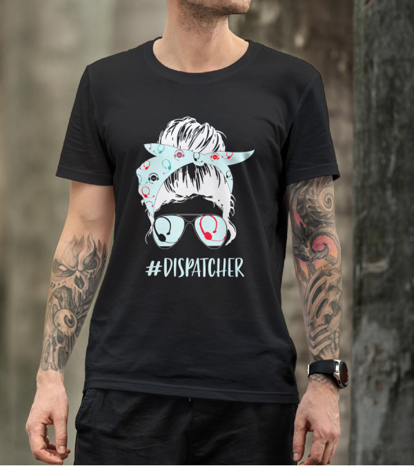 Dispatcher Headset Bandana Sunglasses T-Shirt