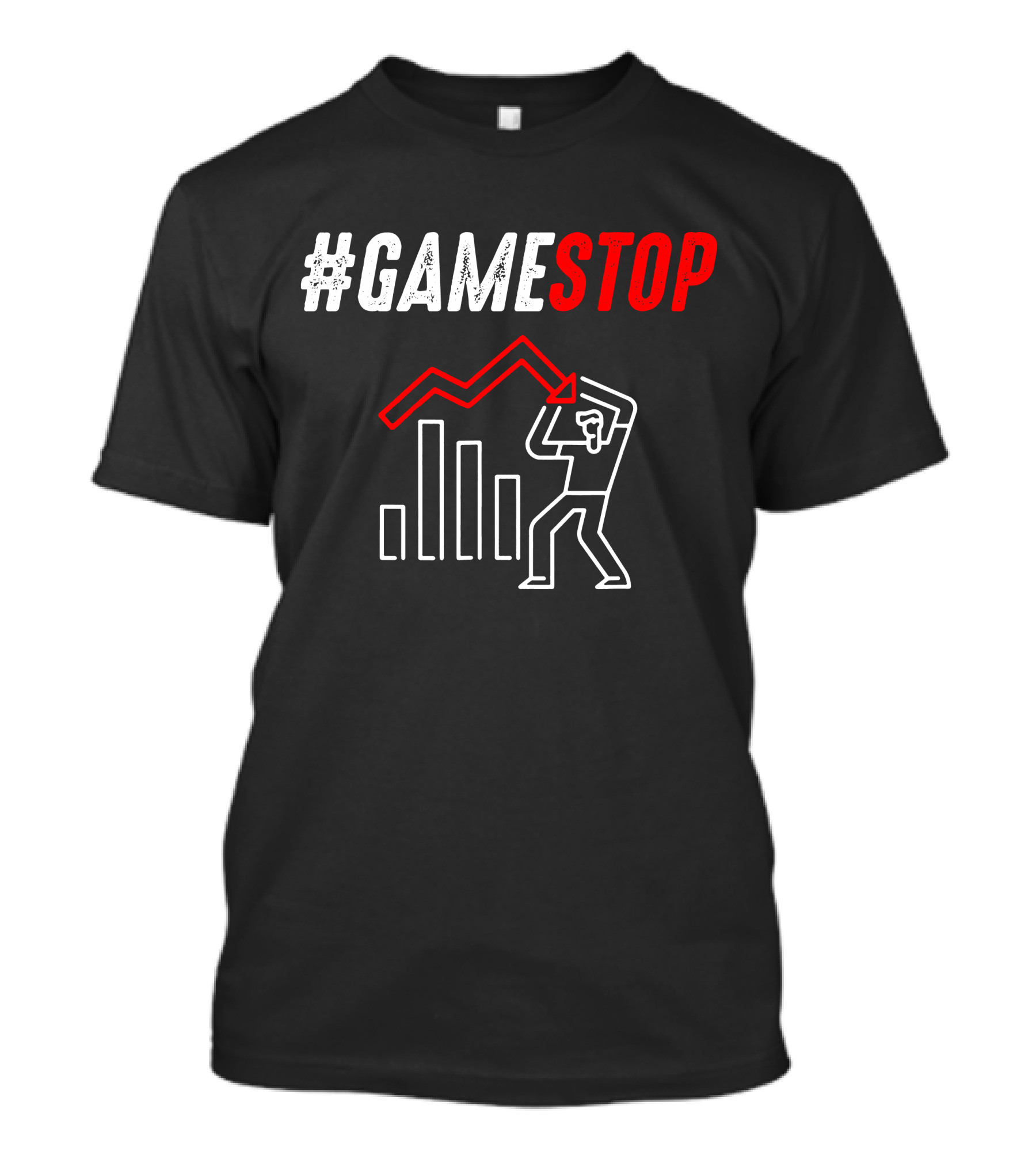 Gamestop Gamestop Stock Market Chart Uptrend Figure T-Shirt