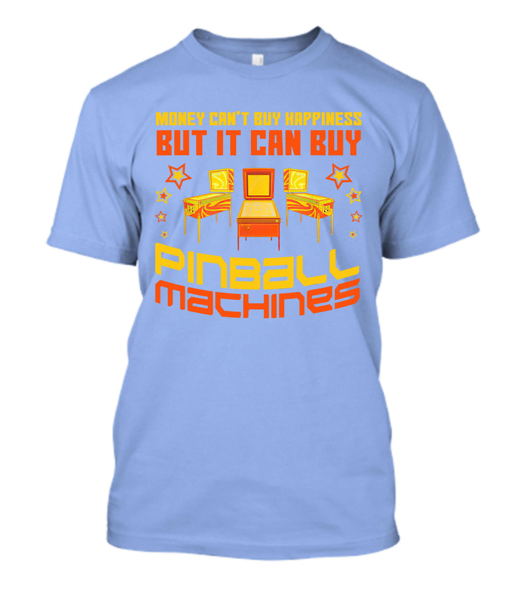 Money Can't Buy Happiness But It Can Buy Pinball Machines Vintage Arcade Game Lover T-Shirt