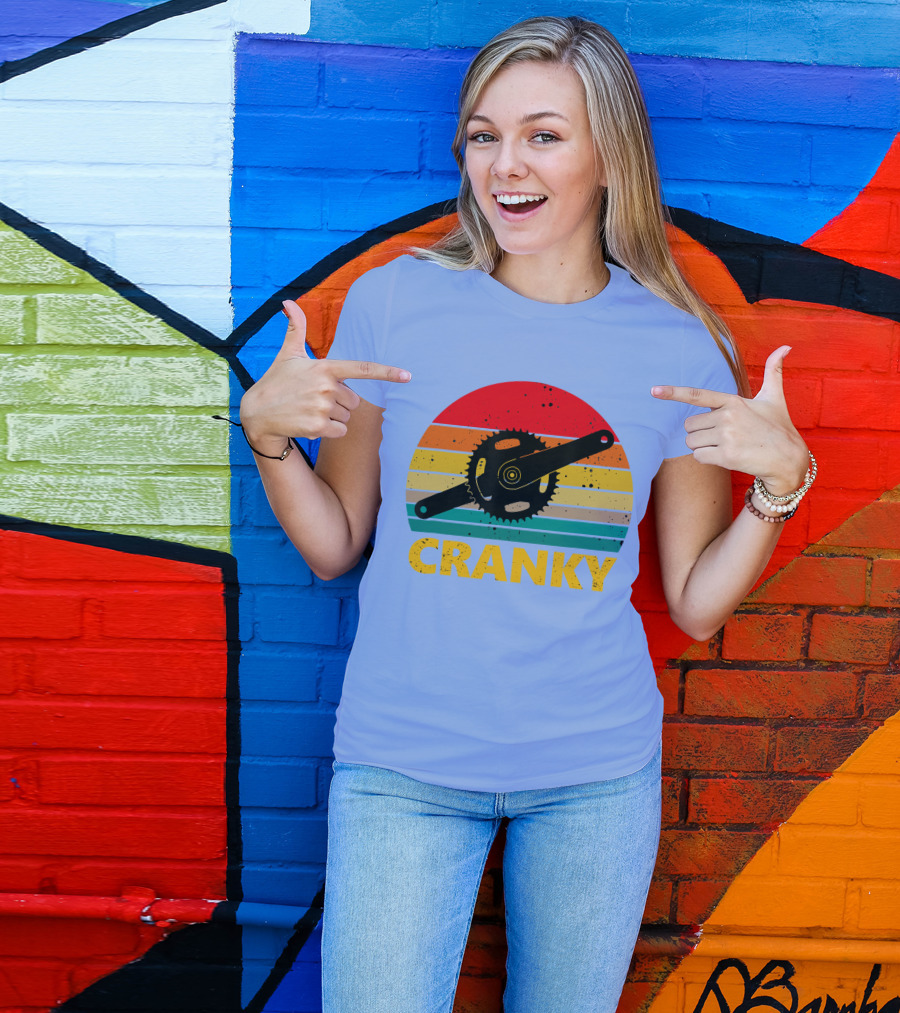 Retro Vintage Bicycle Cranky For Cycling Lovers T-Shirt