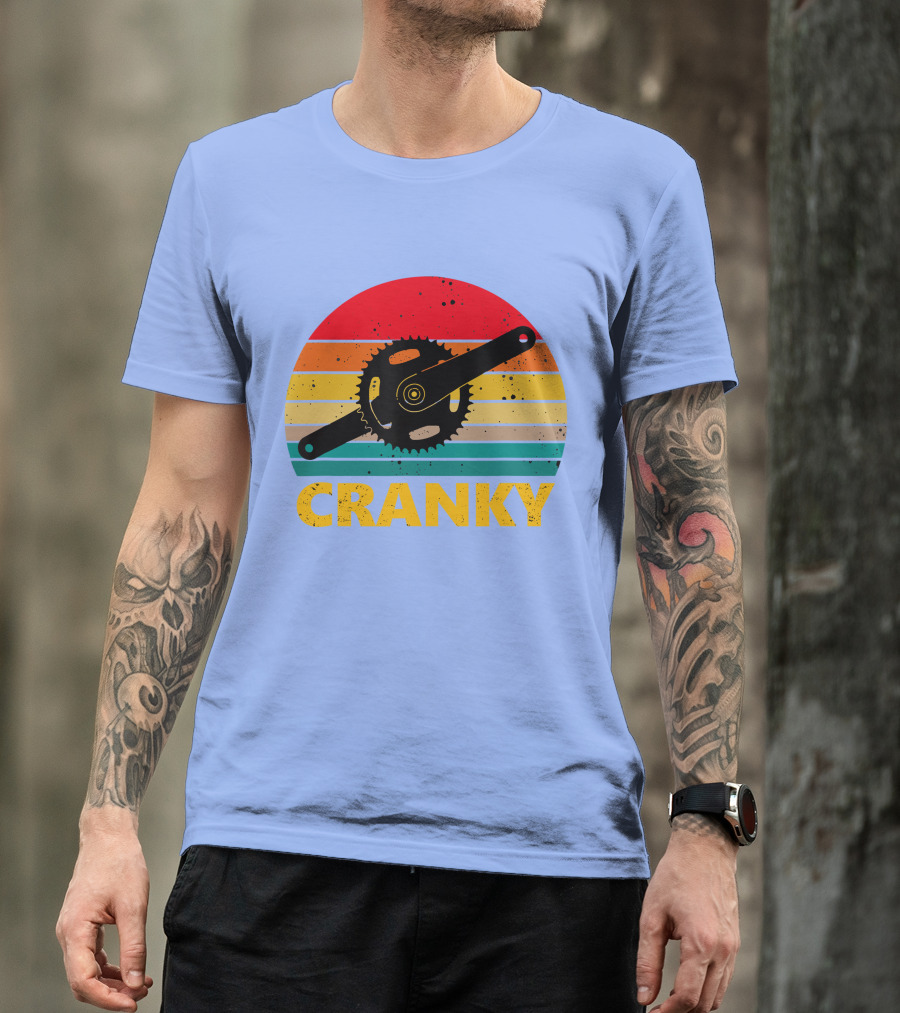 Retro Vintage Bicycle Cranky For Cycling Lovers T-Shirt