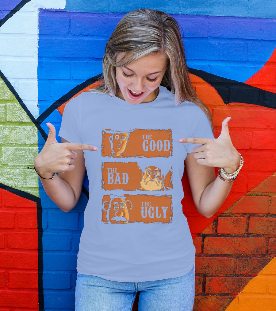 The Good Bad And Ugly Potato Toy Parody Icons T-Shirt