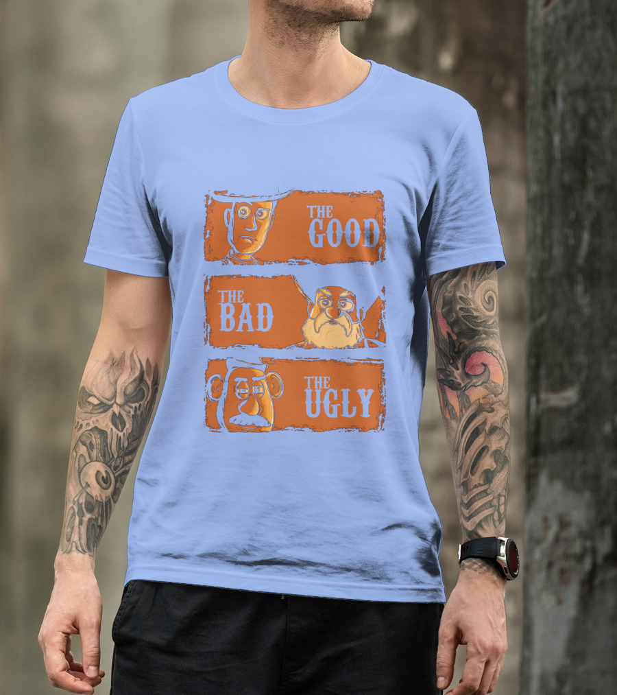 The Good Bad And Ugly Potato Toy Parody Icons T-Shirt
