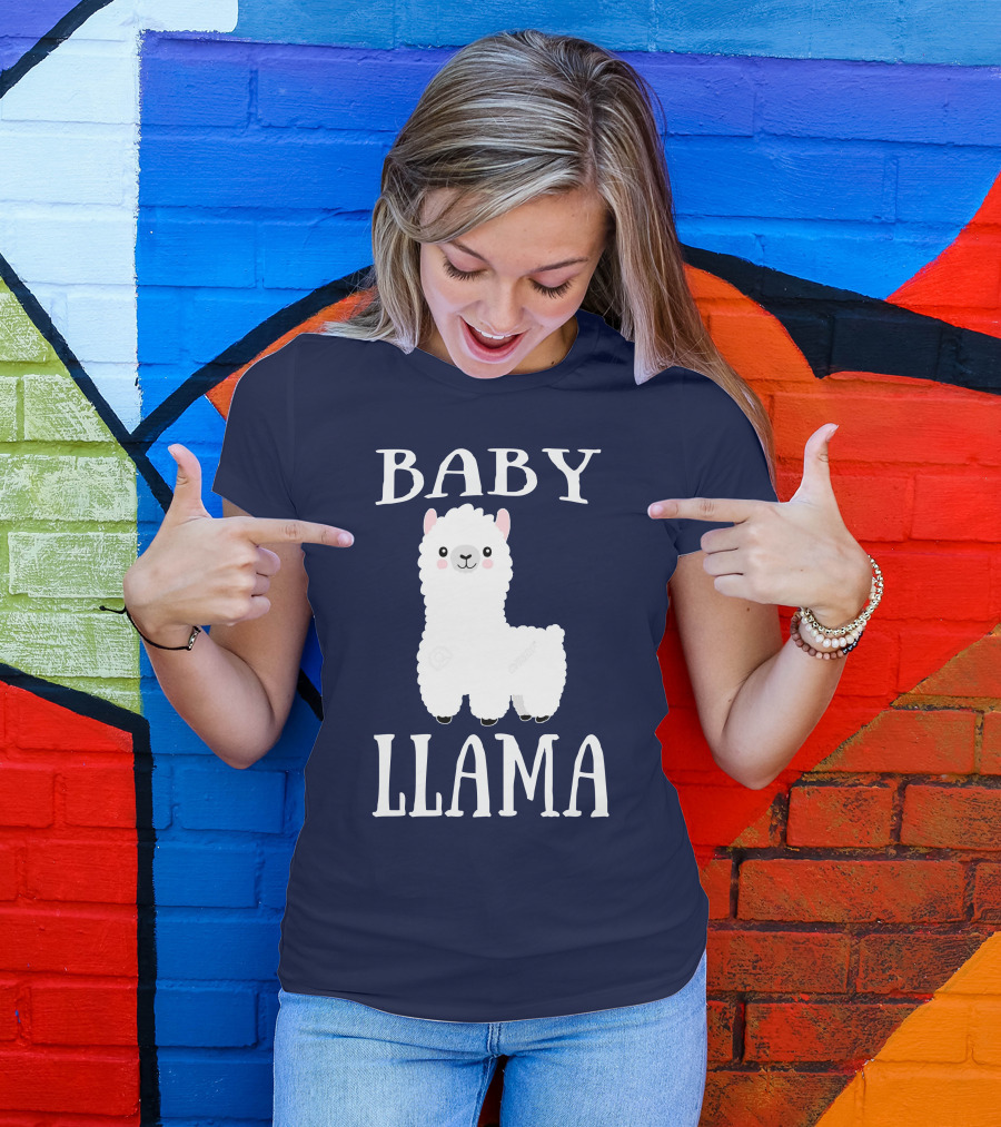 Baby Llama Cute Cartoon Alpaca T-Shirt