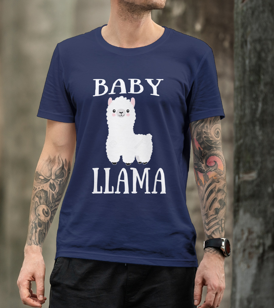 Baby Llama Cute Cartoon Alpaca T-Shirt