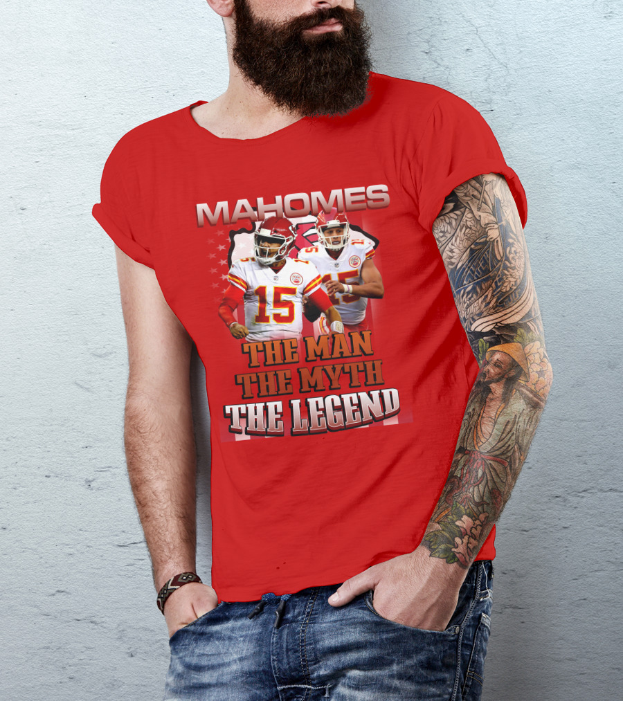MAHOMES THE MAN THE MYTH THE LEGEND NFL Kansas City Chiefs P504HN6130 T-Shirt