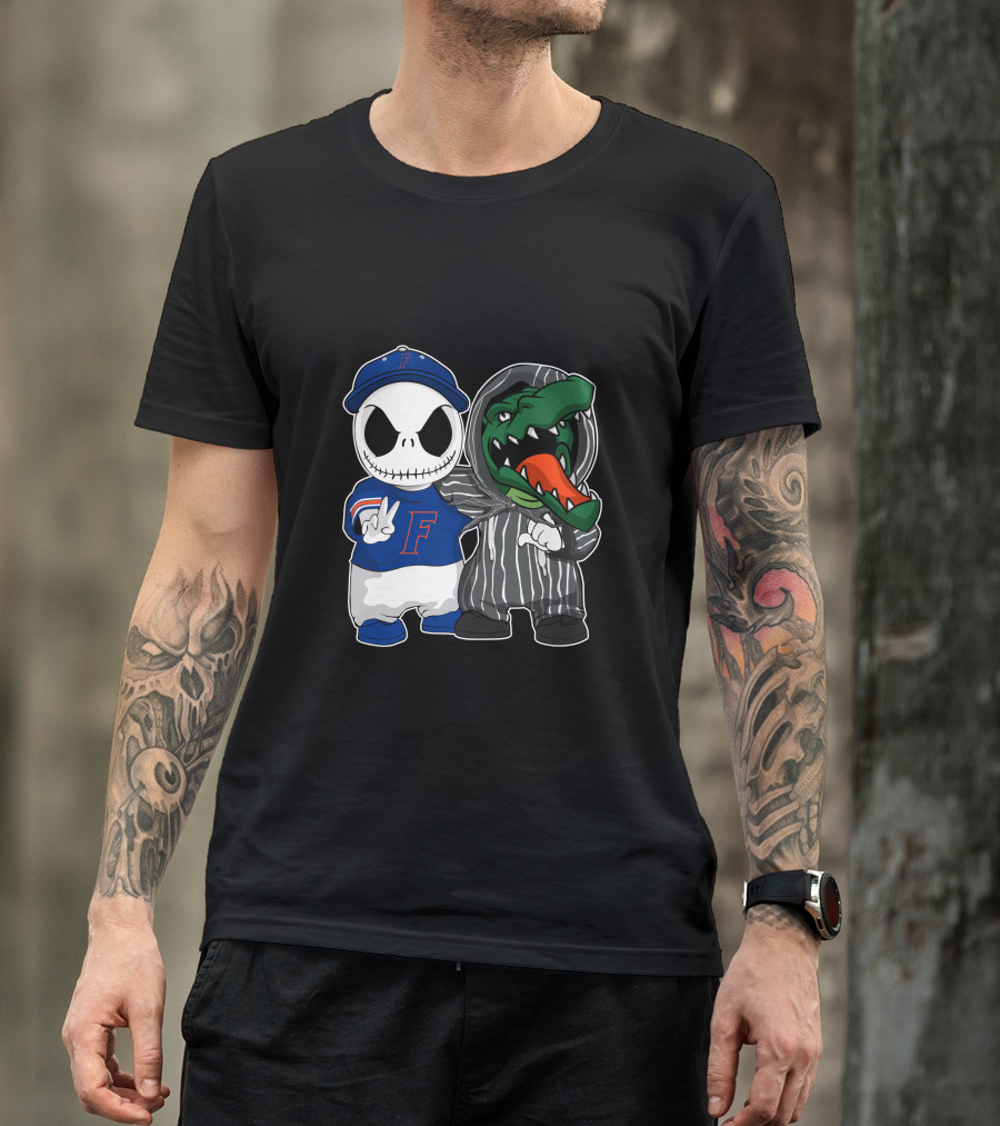Florida Gators Jack Skellington Nightmare Crossover T-Shirt