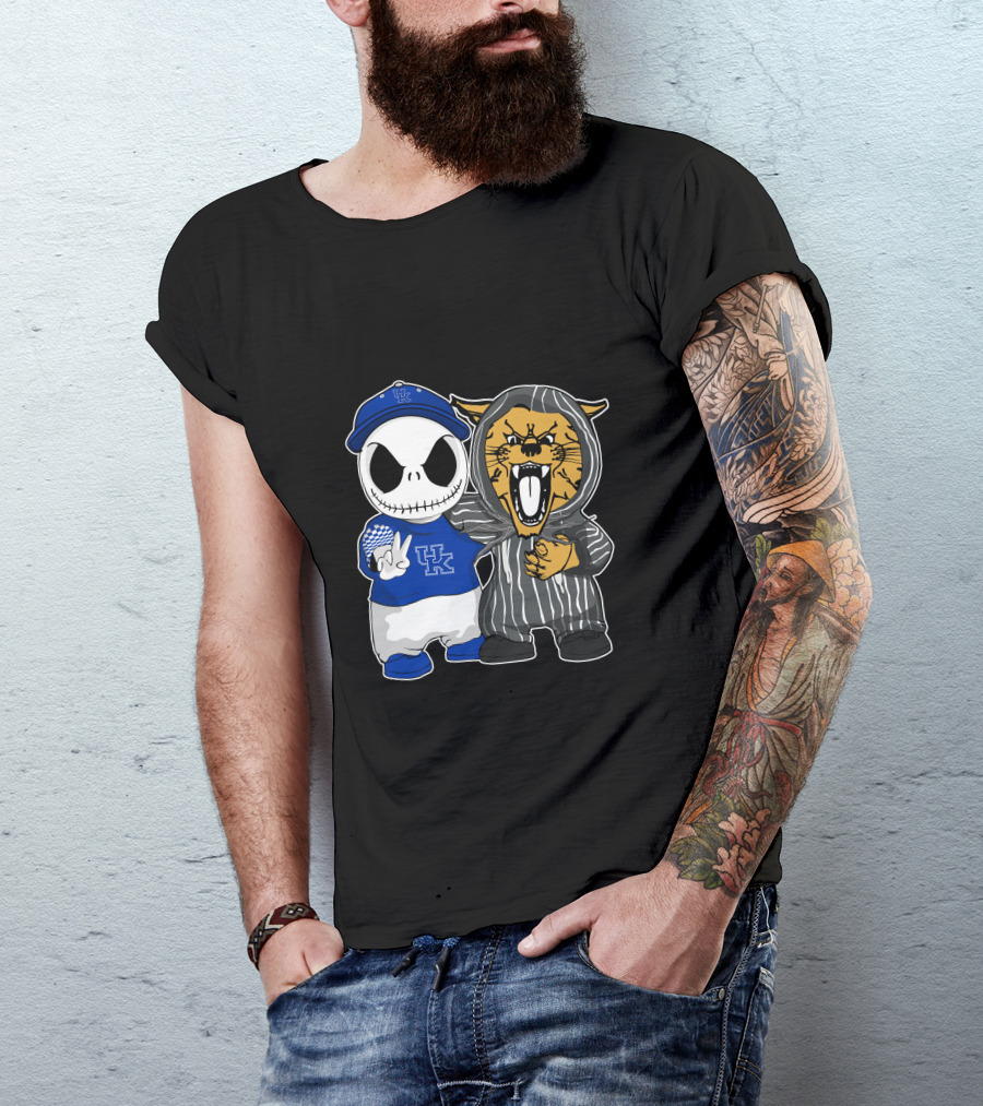Kentucky Wildcats Jack Skellington Hoodie And Baseball Cap T-Shirt