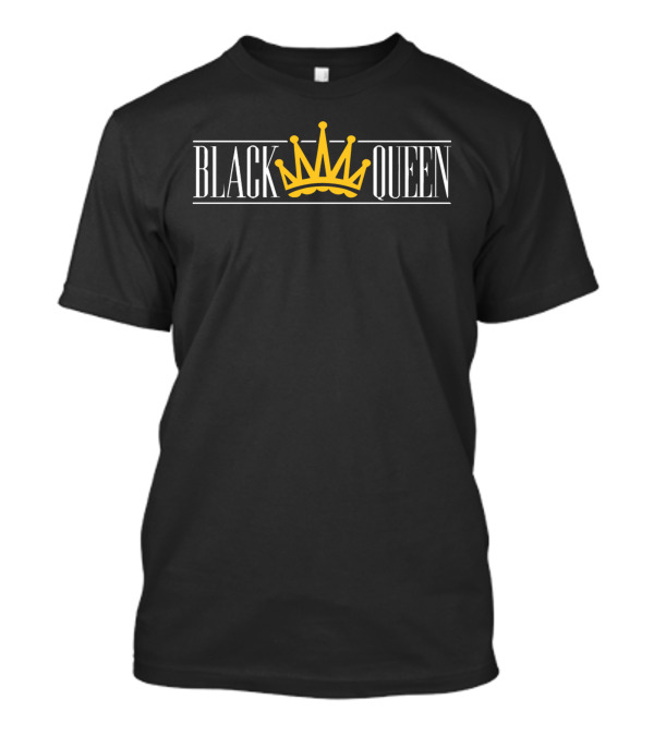 Black Queen Yellow Crown T-Shirt