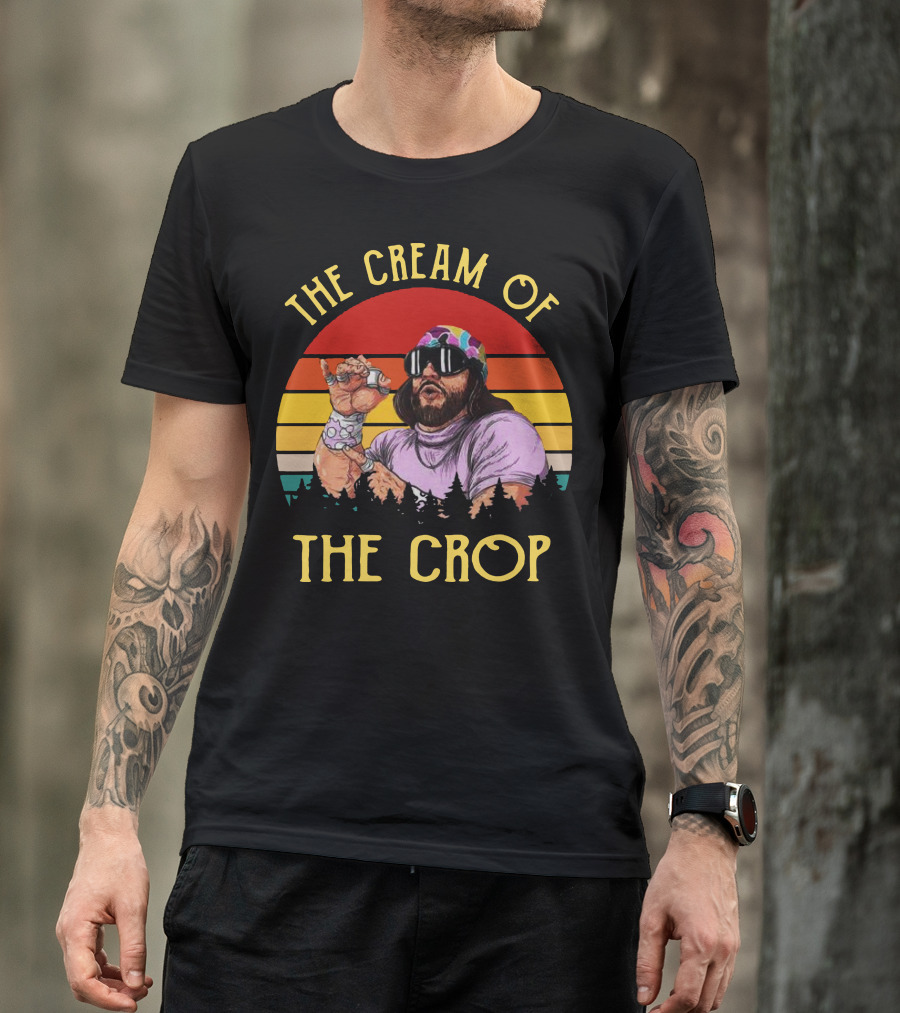 Randy Savage The Cream Of The Crop Retro Style Sunset T-Shirt