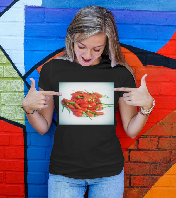 Red Chilli Peppers Abundance Hot And Spicy T-Shirt