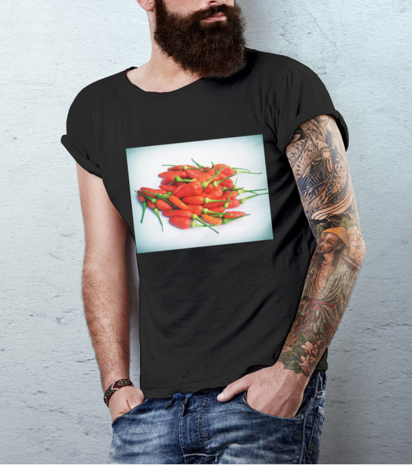 Red Chilli Peppers Abundance Hot And Spicy T-Shirt