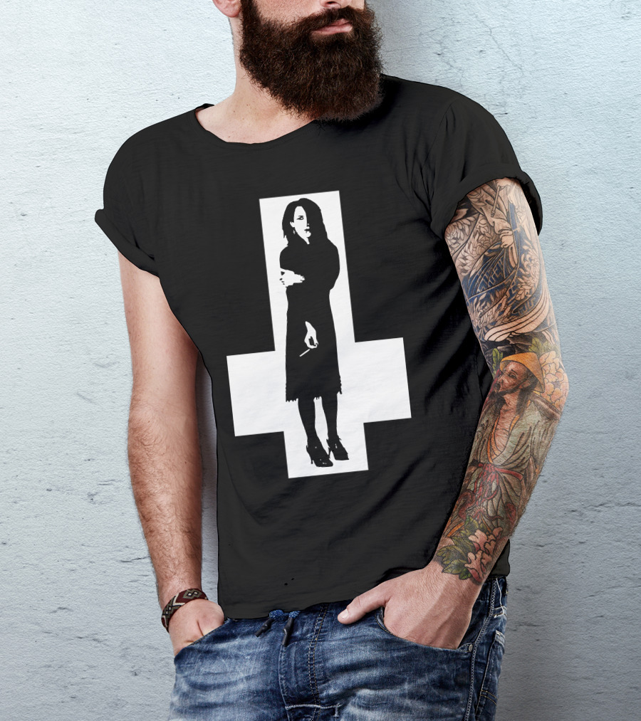 Rozz Williams Gothic Silhouette Cross T-Shirt