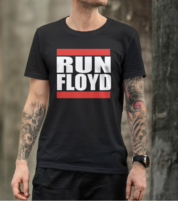 RUN FLOYD 90S HIP HOP ICONIC STYLE LOGO INFLUENCE T-Shirt