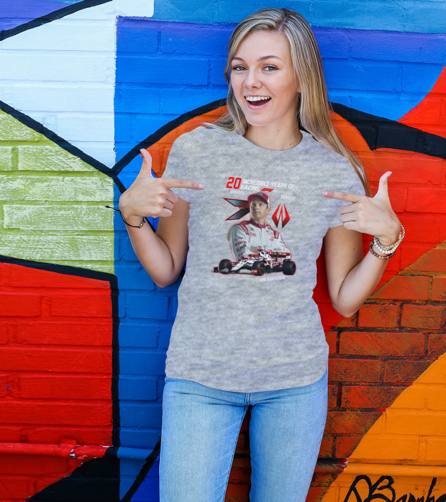 20 Incredible Years Of Racing Kimi Räikkönen Formula 1 T-Shirt