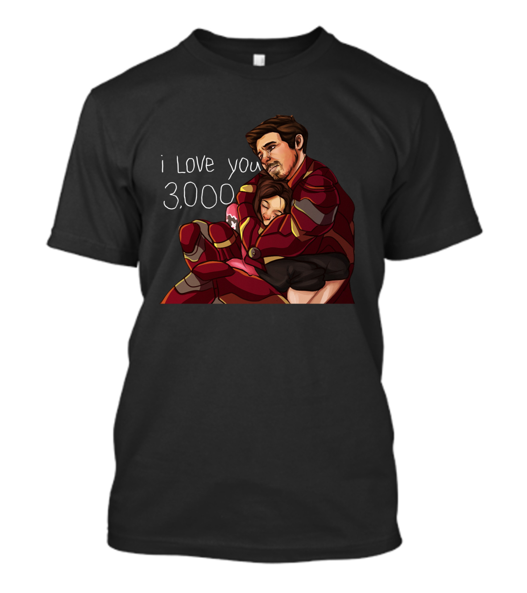 Avengers Endgame Iron Dad I Love You 3000 Hug With Child T-Shirt