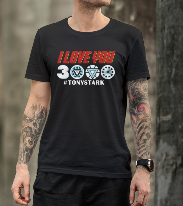 I Love You 3000 #TonyStark Arc Reactor T-Shirt